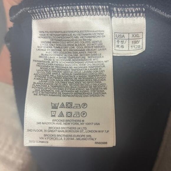 Brooks Brothers Full Zip Fleece Vest Polyester Full Zip Gray Men's Size XXL - Picture 5 of 7